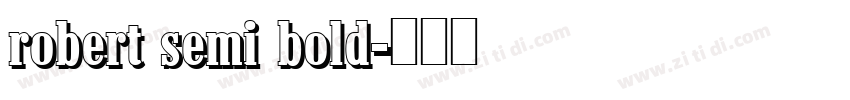 robert semi bold字体转换